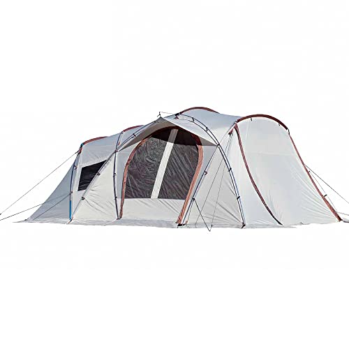 S'more(スモア) Maroom テント ポリエステル セパレート 2ルーム 4人 収納バッグ付き ファミリー キャンプ テント 耐水 UVカット UPF50+ ホワイト FREEの通販は