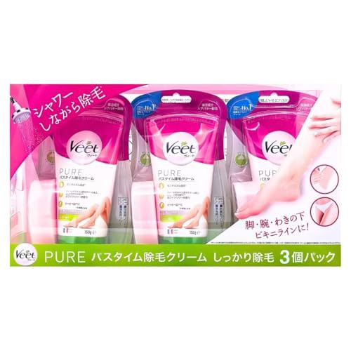 医薬部外品ヴィート 除毛クリーム RCD-a 150g×3個入り PUREバスタイム しっかり除毛 付属のスポンジで簡単に塗布 除毛 使いやすい ホワイトリリーの香り ミニマリズム処方(着色料､防腐剤フリー) フランス製 製造販売元: レの通販は