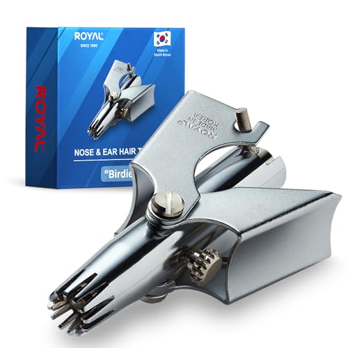 ロイヤル 男性用鼻毛カッター「バーディー」手動式 電池不要 防水性 痛みなし 12枚 立体ブレード 特許取得済みメカニズム ET-4の通販は