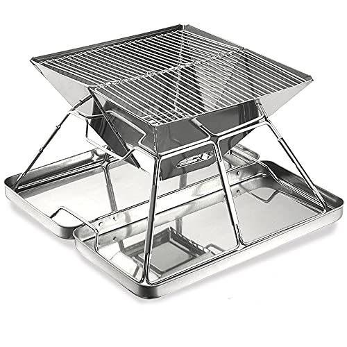 CARBABY バーベキューコンロ 焚き火台 収納ケース付き ステンレス製 2-4人用 アウトドア キャンプの通販は 6,400円