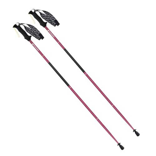 シナノ トレランポール 13.6 NEO レッド 120cm 2本1組 アルミ製 折りたたみ 収納時28cm トレッキングポール 日本製
