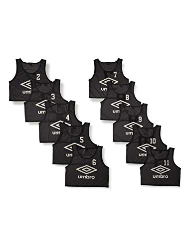 [アンブロ] ビブス 10枚組 番号入 袋付き サッカー フットサル バスケ 練習 部活 男女兼用 BLK FREEの通販は 13,213円