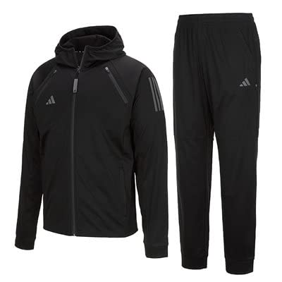 adidas サウナスーツ ハイドロ HYDRO サウナスーツ 3.0 上下セット //アディダス サウナスーツ ジャケット パンツ ランニング ジョギング ワークアウト (Medium, ブラック)の通販は 19,400円