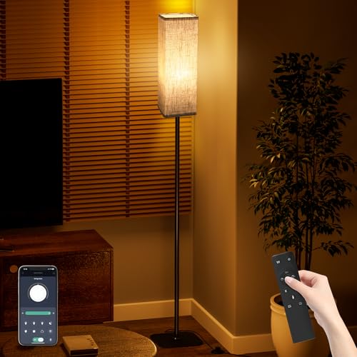 フロアライト OTANBER 間接照明 LEDフロアランプ 12W スマートスタンドライト 無段階調光・調色 リモコン/アプリ制御 タイマー・自動消灯機能 2700K/4500K/6500K ナイトライト 明るい フィットスイッチ インテの通販は 6,700円