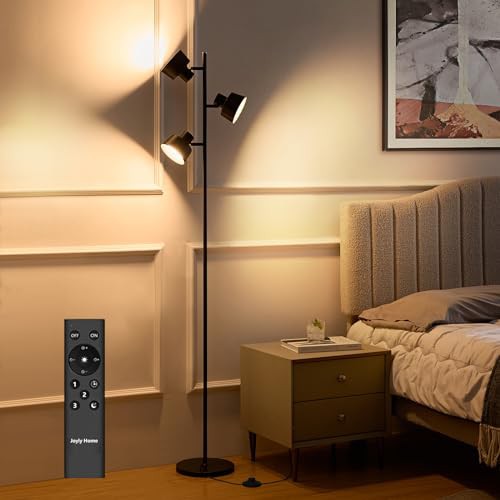 Joyly Home LEDフロアスタンドライト 高輝度・省エネ| 調光・調色・タイマー機能付き | リモコン & タッチコントロール | 目に優しい・眩しくない | 三つの独立光源制御可能 | 金属製 | 北欧スタイルでおしゃれな間接照の通販は