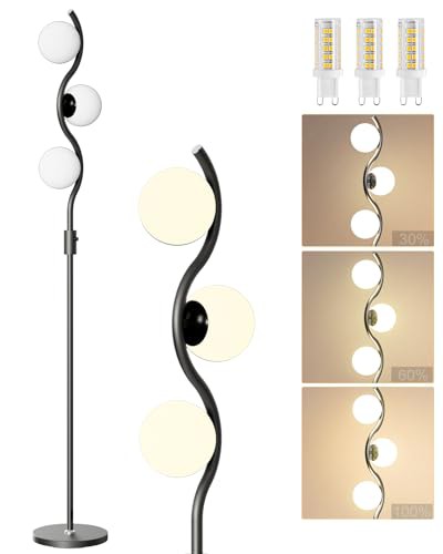 Lightdot フロアランプ LED フロアランプ 3PCS 3000K ソケット フットスイッチ付き 北欧 ファッション 室内ランプ 間接照明 中世 モダン テーブルランプ 目に優しい 省エネ 組み立て式 長寿命 フロアスタンド リビ