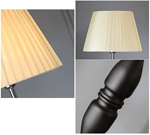 hofphd フロアスタンド LED対応 ファブリックシェード フロアランプ フロアライト 口金E26 布製 ホワイト/ブラック 1灯 書斎 寝室 居間用 間接照明 照明器具 (A+ホワイト)の通販は