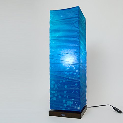 彩光デザイン 和照明 手染め和紙 フロアスタンドライト LED電球付き B-522-LD 深海 日本製 和風照明 和紙照明 B-522-LDの通販は