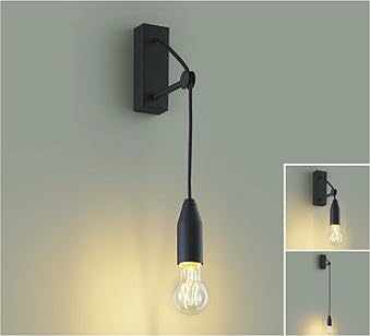 大光電機 DAIKO LEDブラケットライト ランプ付 LEDフィラメント電球 2.5W(E26) キャンドル色 2200K Ra80 白熱灯25W相当 電気工事必要 ブラック DBK-41961Yの通販は