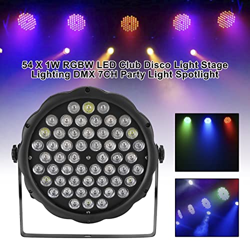 Bruce & Shark(ブルース・サメ) ステージライト 54x1W RGBW LED 舞台照明 ディスコライト ステージ照明 DMX512 3/7CH パーティライト スポットライト 高輝度 クイックボール ディスコライト discの通販は