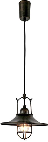 Ampoule ペンダントライト 照明 おしゃれ LEDペンダントライト 1灯 アイアン 照明器具 電球別売 アンティークブラック 黒 LED RAUTA ラウタの通販は