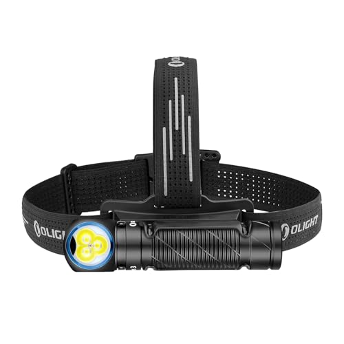 OLIGHT(オーライト) Perun 3 LED ヘッドライト 充電式 懐中電灯 ヘルメット ライト フラッシュライト head lamp ledライト 白＆赤 3000ルーメン 強力 180°調整可能 IP68防水 軽量 センサー機能