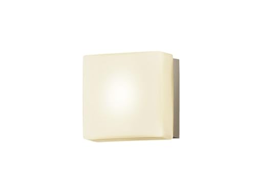 パナソニック (Panasonic) ポーチライト ブラケット LED電球4.3W1灯 天井/壁直付型 密閉/防雨型 LED電球交換型 電球色 プラチナメタリック塗装/乳白 幅160×奥行110×高さ160mm LSEW4002YFの通販は