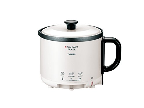 ツインバード コンパクト フライヤー 0.5L 卓上 家庭用 温度調節機能 一人用 揚げ物 パールホワイト EP-4694PWの通販は 6,900円