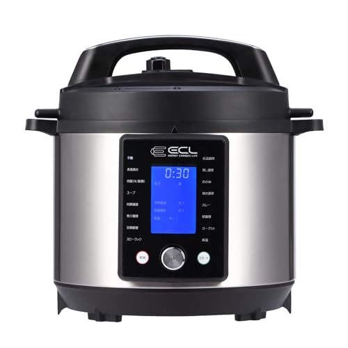 ECL 電気圧力鍋 大容量 電子圧力鍋 5L 圧力調理器 圧力鍋 電気 一台15役 電気鍋 自動調理鍋 蒸し／低温／スロークック／焼き調理 7つ保護機能 EC-EPC5L 圧力調理 温度調理の通販は