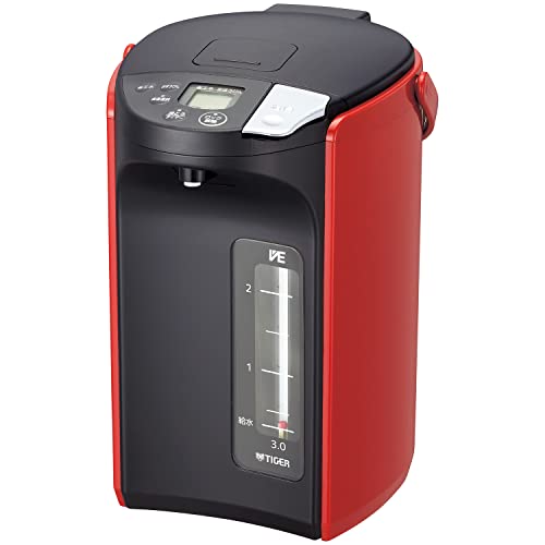 タイガー魔法瓶(TIGER) 電気ポット 蒸気レス 節電VE保温 6つの安心・安全構造 とく子さん 2.2L レッド PIP-A221Rの通販は
