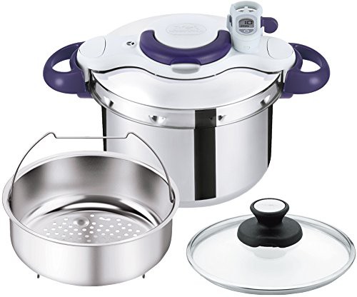 ティファール 圧力鍋 6L IH対応 4~6人用 タイマー ワンタッチ開閉 10年 クリプソ ミニット パーフェクト パープル P4620735 T-falの通販は