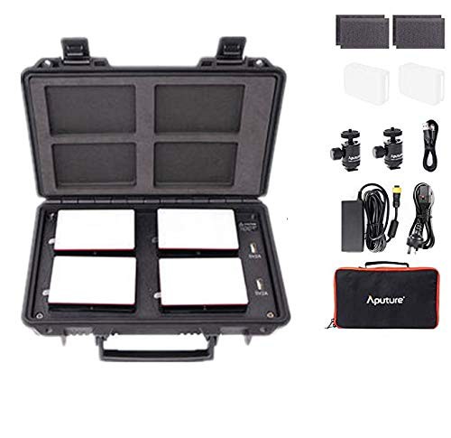 Aputure AL-MC 4-Light Travel Kit 撮影照明ライト RGBWW CRI96+ 3200K