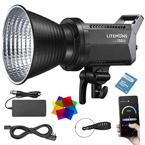 Godox Litemons LA150Bi LEDライト 10W LEDビデオライト デュアル色温度 2800-6500K CRI 96 TLCI 97 0％-100％明るさ調整 11FX効果モード