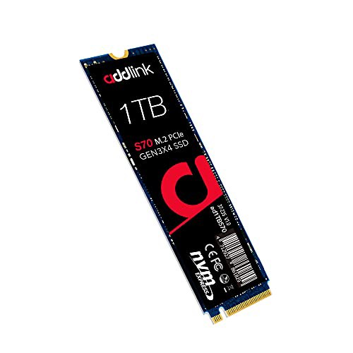 addlink S70 1TB PCIe Gen3.0x4 (最大読取速度3,400MB/s) NVMe M.2 2280 内蔵SSD