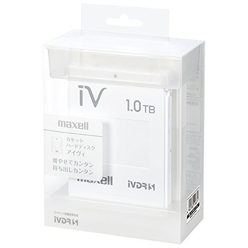【動作確認済★初期化済】maxellカセットハードディスクアイヴィ 1TB 販売終了】カセットHDD iV アイヴィ 1TB ブラック （1個） M