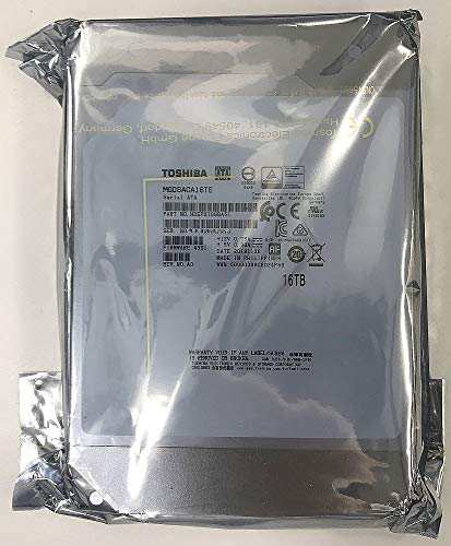 TOSHIBA 東芝 内蔵ハードディスク サーバー NAS 用 3.5インチ Enterprise HDD 16TB SATA 6 Gbit/s 7200rpm 3年 MG08ACA16TE