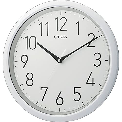 CITIZEN シチズン 掛け時計 防水 防塵 静音 白 CITIZEN 8MG799-003の通販は