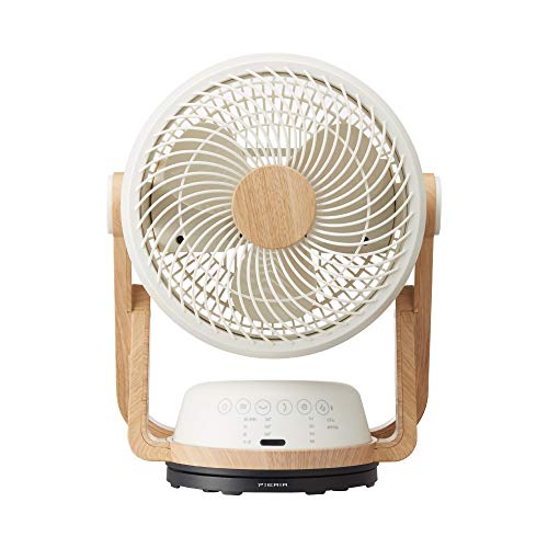 ドウシシャ サーキュレーター DC 木目調 19? 首振り 風量4段階 リモコン付き ピエリア ナチュラルウッドの通販は