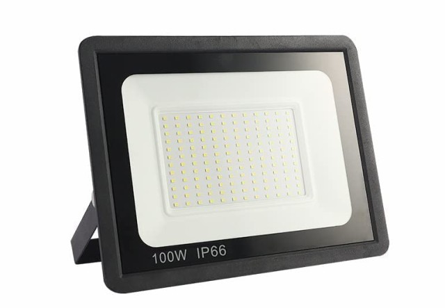 【新型　100W　２台 】　IP66防水 LED 投光器 作業灯 15000LM フラッドライト 省エネ 高輝度 アース付きプラグ PSE適合 1.8Mコード