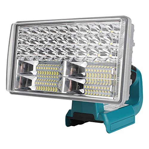 投光器 フラッドライト (L) Makita マキタ バッテリー 互換 ライト ワークライト 作業灯 LED 14.4V 18V 3300ルーメン フラッシュ USB ※ バッテリー 充電器 別売 USBポート搭載 スマホ充電可能 アウトの通販は
