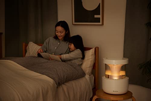 リズム(RHYTHM) プールレス 加湿器 2022グッドデザイン賞 洗いやすい、くつろぎの加湿器【国内メーカー】 超音波式 (日本製デュアル振動子採用) AC電源 グレー 33.3x25.6x25.6cm 「 MIST 300 」 9Yの通販は