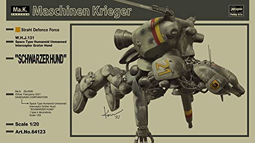 1/20 ヒューマノイド型無人邀撃機 グローサーフント Ma.K. マシーネンクリーガー プラモデル(MK05) ハセガワ