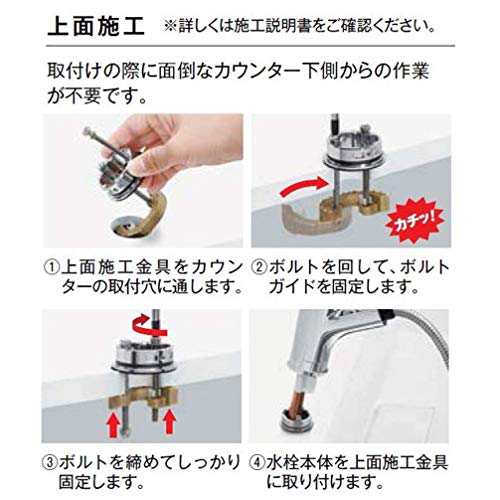 LIXIL(リクシル) INAX キッチン用 浄水器内蔵シングルレバー混合水栓 エコハンドル RJF-871Y