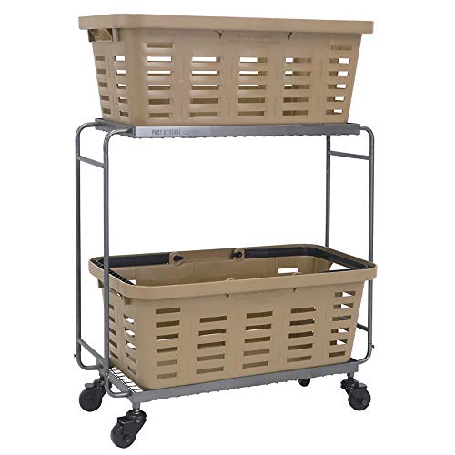 Post General ワゴン IRON WAGON with HEAVY DUTY BASKET LONG サンドベージュ アイアンワゴン バスケット freeの通販は