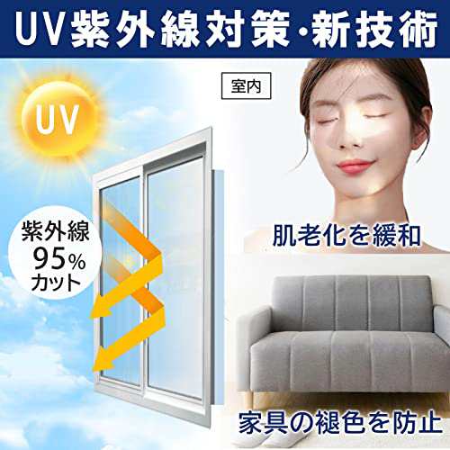 【日本開発・実効果画像・動画あり】窓ガラス断熱シート 遮光フィルム 窓ガラス目隠しフィルム 目隠しシート 窓 フィルム ガラスシート 水で貼る 剥がせる 断熱遮熱 結露防止 uvカット 窓 めかくしシート ガラス 窓用 フィルム飛散防止 の通販は