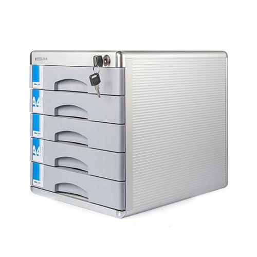 SUKIZUKI デスク上置き棚 卓上収納 A4 引き出し 鍵付き フォルダー