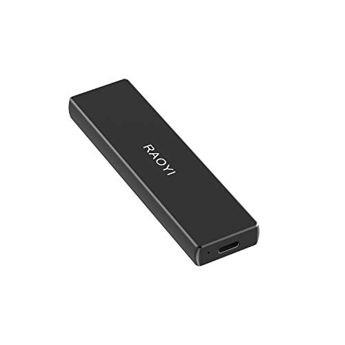 RAOYI 外付SSD 500GB USB3.2 Gen2 ポータブルSSD 転送速度1050MB/秒(最大) Type-Cに対応 PS4/ラップトップ/X-boxに適用 超薄型・超高速 耐衝撃 防滴 黒の通販は