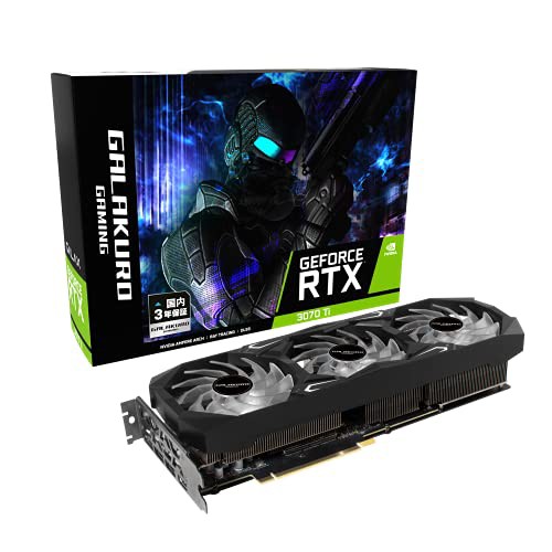 玄人志向 NVIDIA GeForce RTX3070Ti 搭載 グラフィックボード GDDR6X 8GB GALAKURO GAMINGシリーズ GG-RTX3070Ti-E8GB/TP