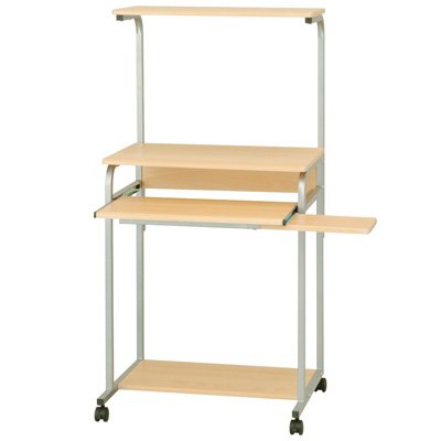 ナカバヤシ パソコンラック パソコンデスク ナチュラル木目 PRE-101NMの通販は 10,395円