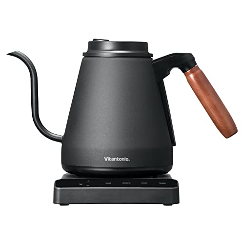 ビタントニオ 電気ケトル 0.8L ブラックVitantonio 温調ドリップケトル ACTY （アクティ） VEK-20-K