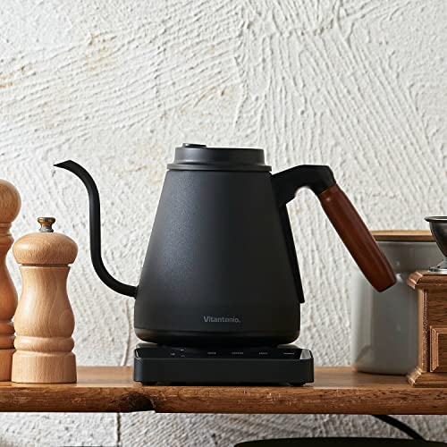 ビタントニオ 電気ケトル 0.8L ブラックVitantonio 温調ドリップケトル ACTY （アクティ） VEK-20-K