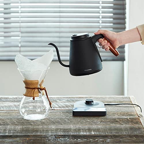 ビタントニオ 電気ケトル 0.8L ブラックVitantonio 温調ドリップケトル ACTY （アクティ） VEK-20-K