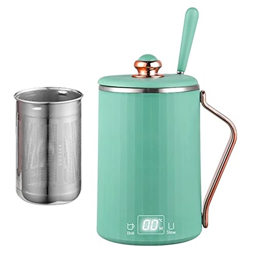 電気ケルト 45℃〜100℃ 450ml 魔法瓶 保温ポット 湯沸かしケトル ポータブル ウォーターボトル ポット 304ステンレス鋼 真空 断熱 直飲み 軽量 沸騰用 コンパクト 旅行 事務室 男女兼用