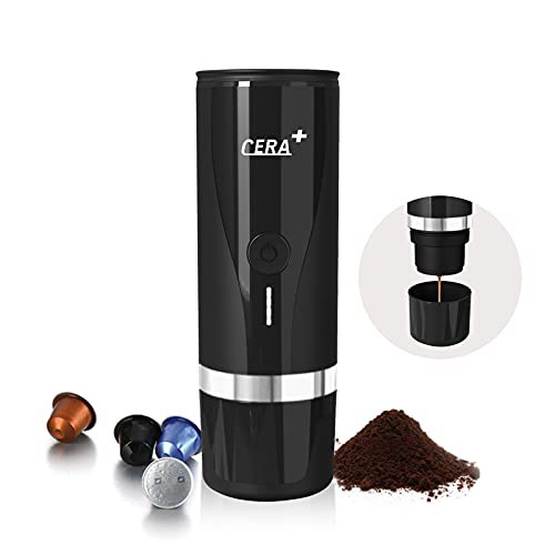 Amazon | CERA+ポータブルミニエスプレッソマシン、充電式