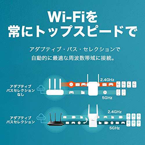 TP-Link WIFI 無線LAN 中継器 Wi-Fi6 対応 1201 + 574Mbps 11ax/ac/n/a