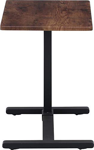 不二貿易 昇降テーブル ソファテーブル 高さ55cmから75cm ブラウン