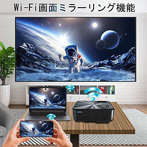 TECDIGBO WIFI プロジェクター小型5G 1080Pネイティブ解像度 4K対応