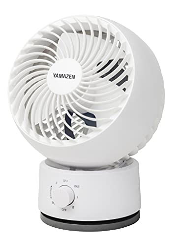[山善] サーキュレーター 14畳 (換気 / 空気循環) お手入れ簡単 静音 左右 首振り 上下角度調節 風量3段階調節 ホワイト YAS-FKW181(W) [メーカー保証1年]