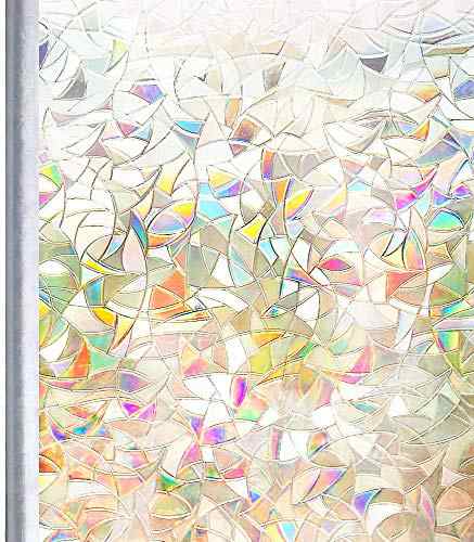Homein ステンドグラスシール （44.5x200cm）窓ガラス 目隠しシート おしゃれ窓フィルム 装飾 uvカツト  光に当たると虹色の輝きでキラキの通販はau PAY マーケット - RUMBLE | au PAY マーケット－通販サイト