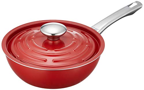 マイヤー(Meyer) 深型フライパン 20cm 蓋付 アルミニウム合金 IH対応 軽量 レッド 「ライトポット」 【国内正規品】 LPT-DP20FRDの通販は 9,400円